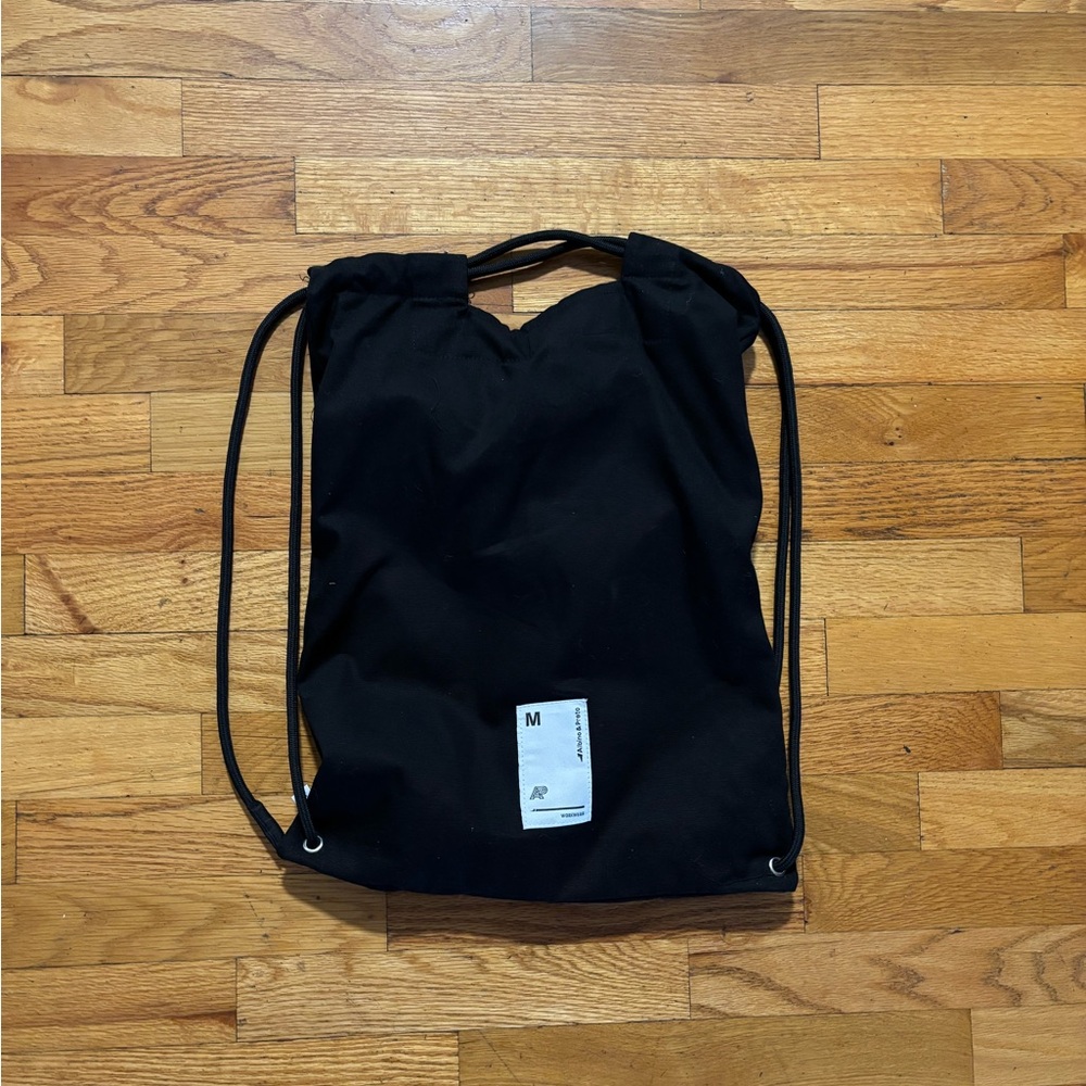A&P Black Drawstring Backpack